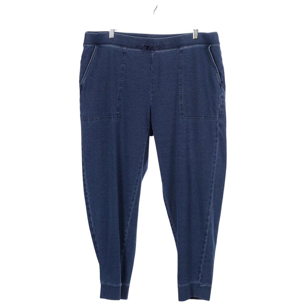 J. Jill Jogger Pants XL Blue Pull On Drawstring Pockets Pure Jill Indigo Casual